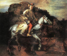 Репродукция картины "the polish rider" художника "рембрандт"