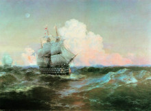 Картина "корабль &quot;двенадцать апостолов&quot;" художника "айвазовский иван"