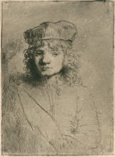 Копия картины "the artist`s son titus" художника "рембрандт"
