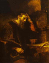 Копия картины "the apostle paul" художника "рембрандт"