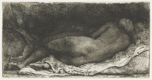 Копия картины "negress lying down" художника "рембрандт"