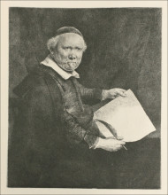 Копия картины "portrait of coppenol" художника "рембрандт"