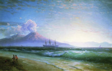 Копия картины "неаполитанский залив ранним утром" художника "айвазовский иван"
