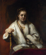 Репродукция картины "portrait of hendrickje stoffels" художника "рембрандт"