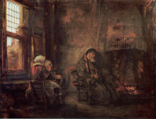 Копия картины "tobit and anna" художника "рембрандт"