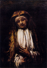 Репродукция картины "mater dolorosa" художника "рембрандт"