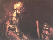 Копия картины "saul and david" художника "рембрандт"