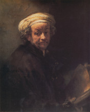 Репродукция картины "self-portrait as the apostle paul" художника "рембрандт"