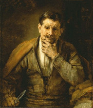 Копия картины "the apostle bartholomew" художника "рембрандт"
