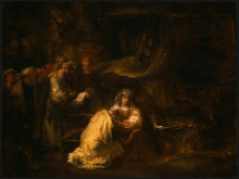 Репродукция картины "the circumcision" художника "рембрандт"