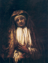 Репродукция картины "the virgin of sorrow" художника "рембрандт"