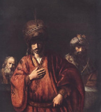 Копия картины "david and uriah" художника "рембрандт"