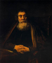 Копия картины "portrait of an old man" художника "рембрандт"