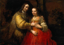Копия картины "еврейская невеста" художника "рембрандт"