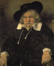 Репродукция картины "portrait of an elderly man" художника "рембрандт"