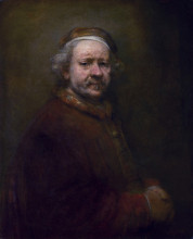 Копия картины "self-portrait in at the age of 63" художника "рембрандт"