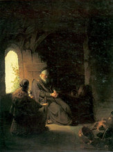 Копия картины "anna and the blind tobit" художника "рембрандт"