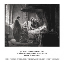 Репродукция картины "christ raises jairus" художника "рембрандт"