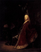 Копия картины "minerva" художника "рембрандт"