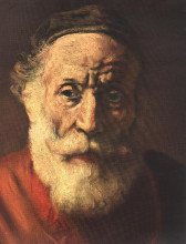 Репродукция картины "old man" художника "рембрандт"