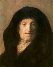 Копия картины "portrait of mother of rembrandt" художника "рембрандт"