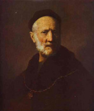 Копия картины "portrait of rembrandt&#39;s father" художника "рембрандт"