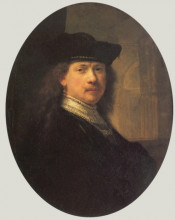 Картина "self-portrait" художника "рембрандт"
