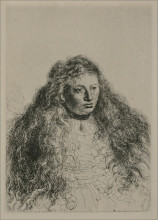 Копия картины "study of jewish bride" художника "рембрандт"
