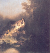 Копия картины "the abduction of proserpina" художника "рембрандт"