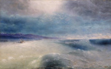 Копия картины "после бури" художника "айвазовский иван"