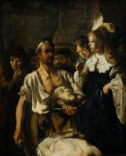 Картина "the&#160;beheading&#160;of john&#160;the&#160;baptist" художника "рембрандт"