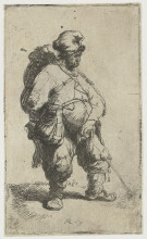 Копия картины "a man making water" художника "рембрандт"
