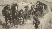 Копия картины "the right of the road" художника "ремингтон фредерик"