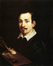 Репродукция картины "self portrait" художника "рени гвидо"