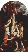 Картина "crucifixion of st. peter" художника "рени гвидо"