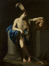 Копия картины "david with the head of goliath" художника "рени гвидо"