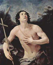 Репродукция картины "john the baptist" художника "рени гвидо"