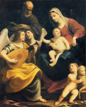 Копия картины "holy family" художника "рени гвидо"