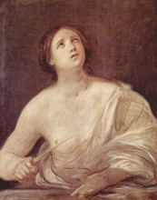Репродукция картины "suicide of lucretia" художника "рени гвидо"