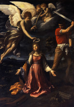 Картина "martyrdom of saint catherine of alexandria" художника "рени гвидо"