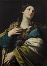Копия картины "st. catherine" художника "рени гвидо"