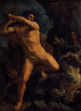 Копия картины "hercules vanquishing the hydra of lerma" художника "рени гвидо"