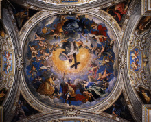 Копия картины "christ in glory between the angels and archangels" художника "рени гвидо"
