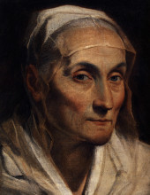 Репродукция картины "portrait of old woman" художника "рени гвидо"