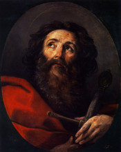 Копия картины "saint paul" художника "рени гвидо"