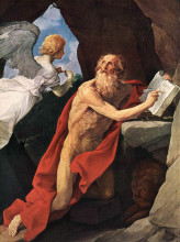 Копия картины "st jerome" художника "рени гвидо"