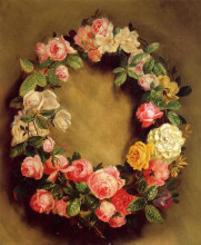 Репродукция картины "crown of roses" художника "ренуар пьер огюст"