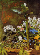 Копия картины "arum and conservatory plants" художника "ренуар пьер огюст"