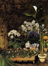 Репродукция картины "spring flowers" художника "ренуар пьер огюст"
