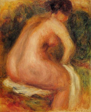 Копия картины "seated female nude" художника "ренуар пьер огюст"